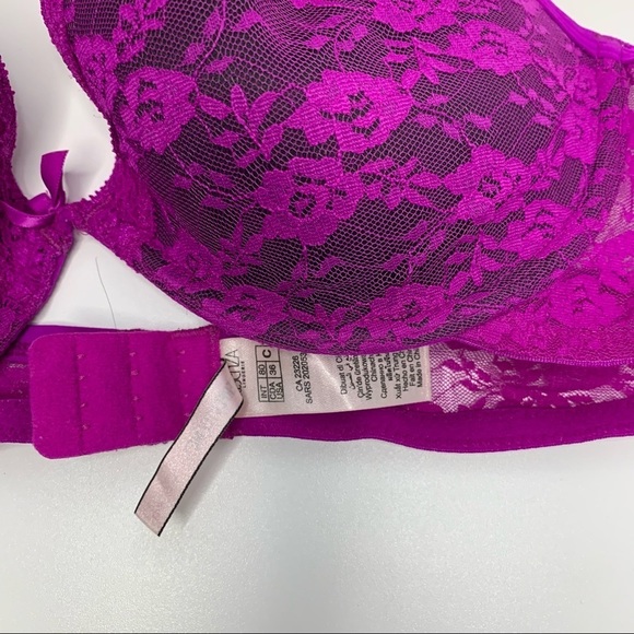 Purple Lace Bra - Picture 3 of 4